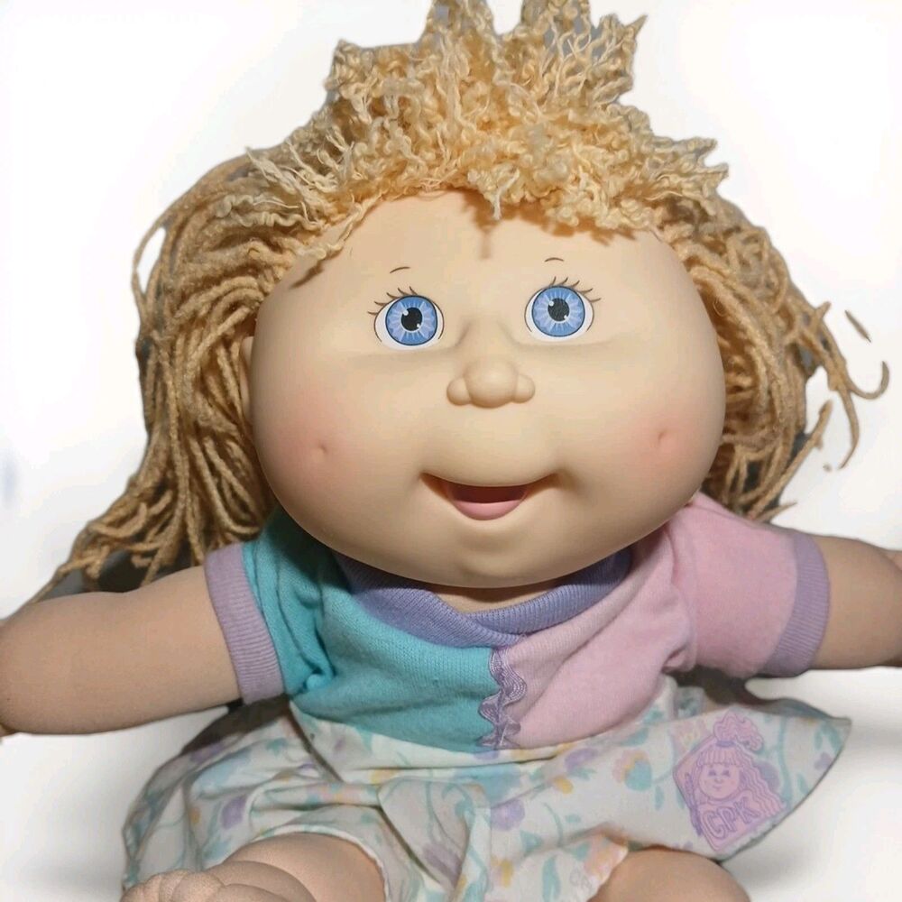 Cabbage Patch Doll Pretty Crimp N' Curl 1991 Blonde First Edition Vintage